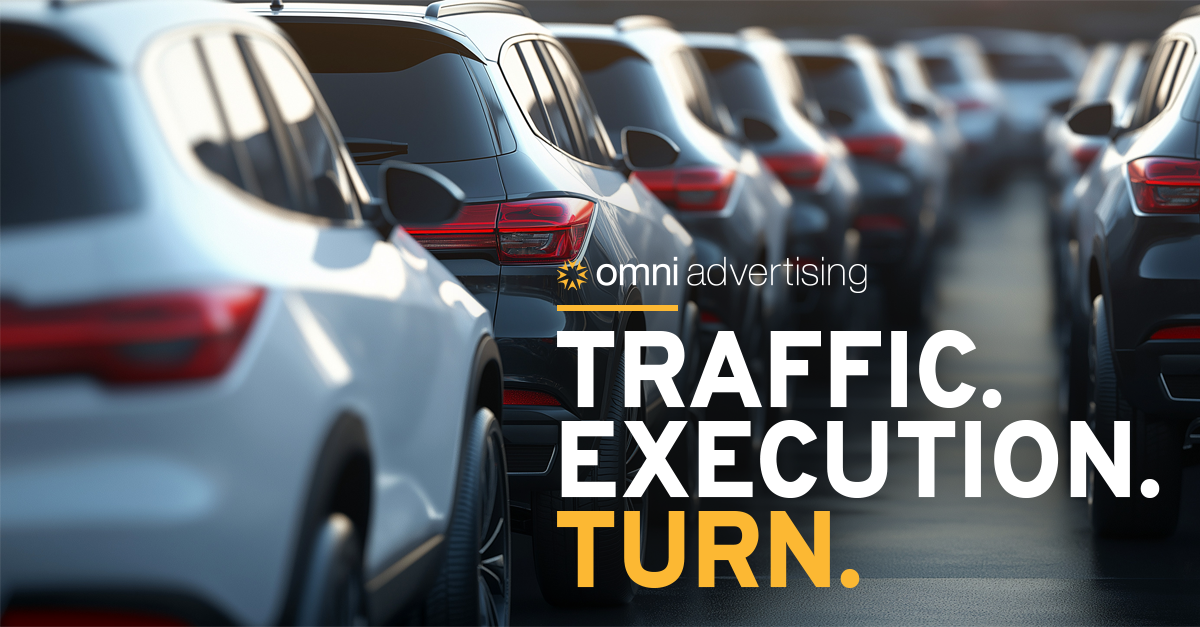 Dealership inventory lot symbolizing partnership between agency and dealer to accelerate turn rate