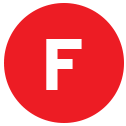 Red circle with F for FAST